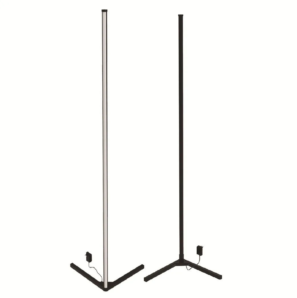 Black Symphony RGB floor lamp with remote control for music sync lighting