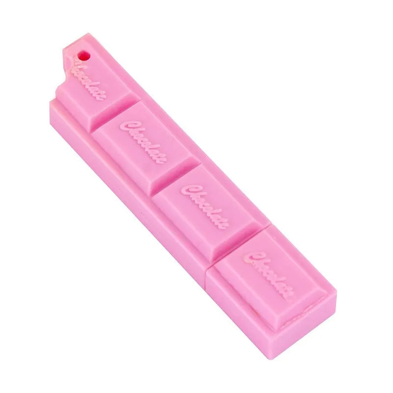 Chocolate ballpoint pen with cartoon food design and 0.5mm bullet tip in pink, beige, or brown