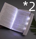 Dimmable LED panel book reading lamp with PMMA acrylic, two-level brightness, 17.6 cm wide, for bedside night reading