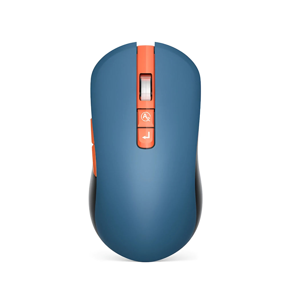IFLYTEK voice translation wireless gaming mouse with mute button on a desk