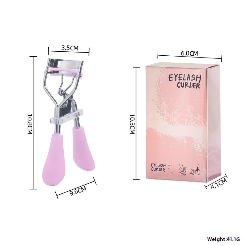 A4 manual eyelash curler with comb in assorted colours including pink and black