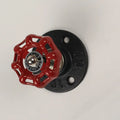 Modern industrial style metal towel hook with water pipe design for wall mounting