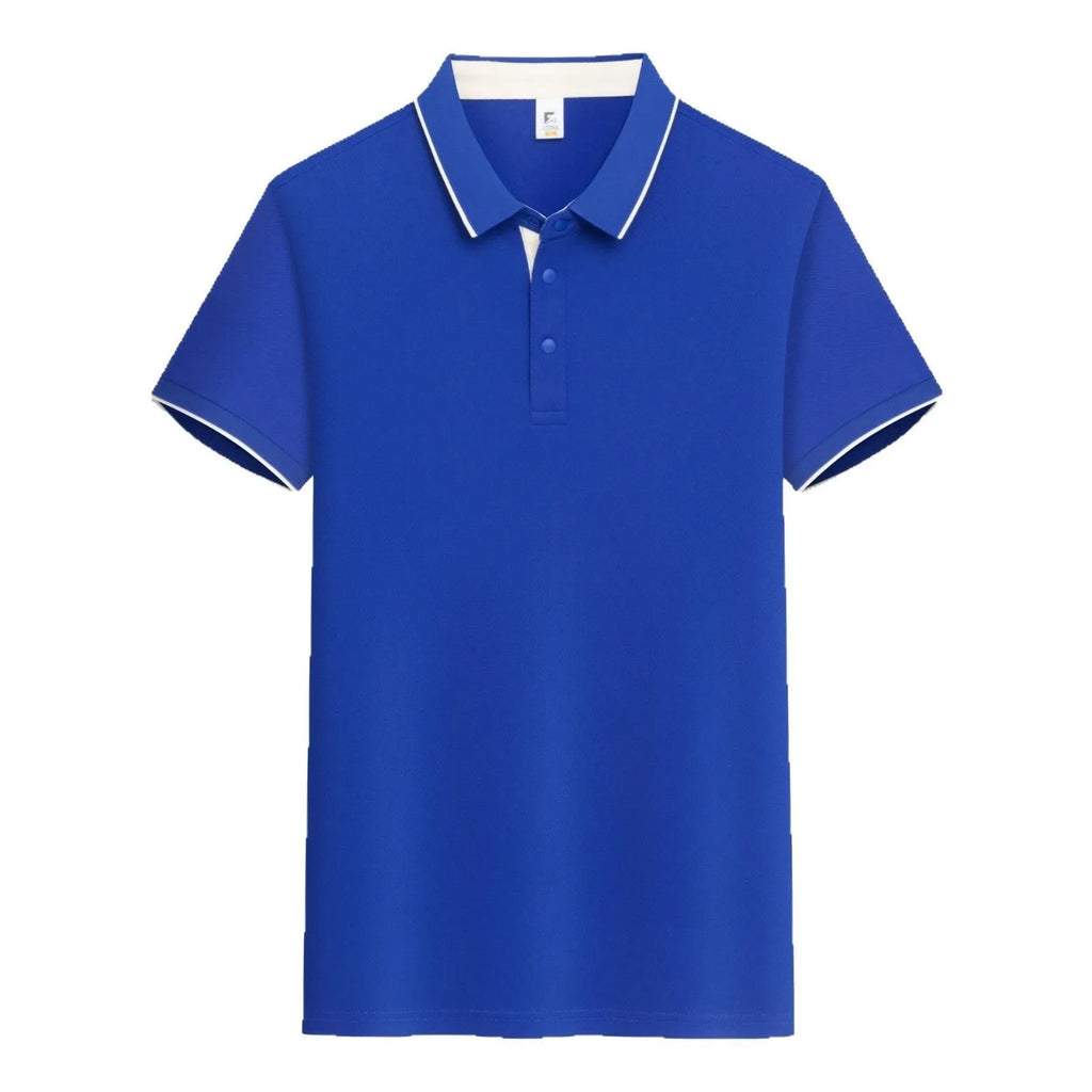 Solid colour viscose short sleeve overalls with lapel collar in pullover style on hanger