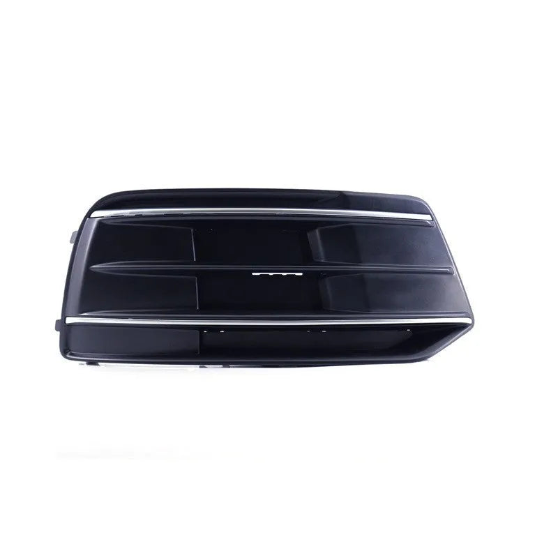 Audi Q5 front bumper lower grille fog light frame replacement part in matte black for 2018-2022 models.