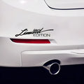 British reflective bumper stickers in black, white or colourful plastic measuring 16cm long