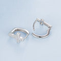 Original S925 sterling silver star cross ear clip for women in colour BSE1250, European American style ear cuff