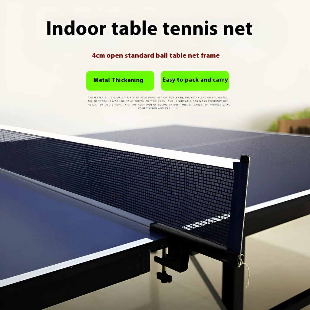 Table tennis post set with universal thickened clip and grid frame for indoor table tennis