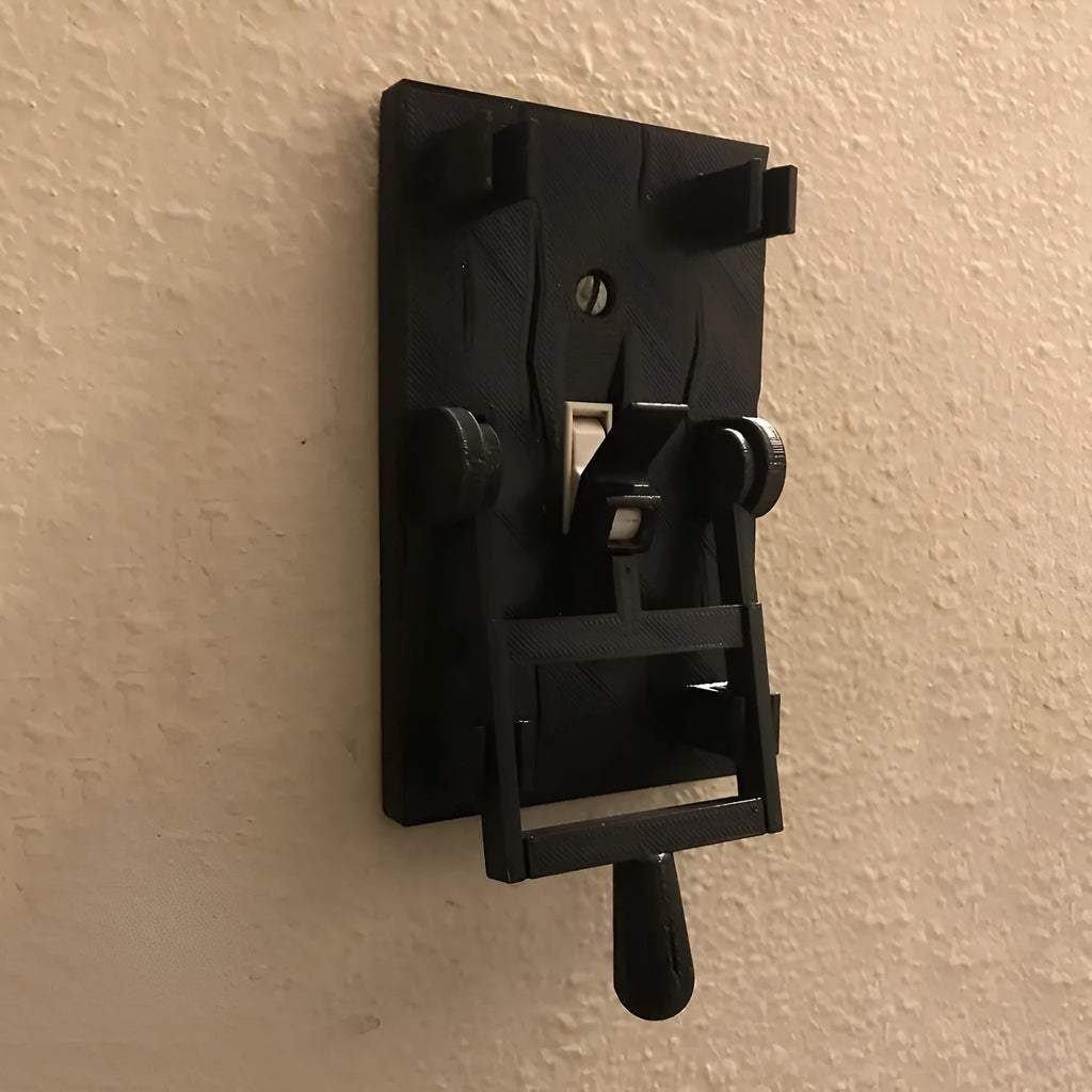 Retro decorative mechanical light switch with creative plate design for holiday decorations