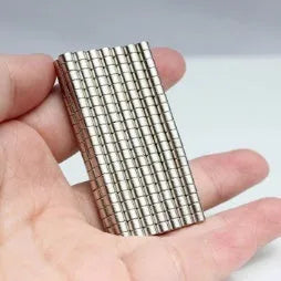 Round NdFeB disc magnet, flat thin slice, 10mm diameter options and 1mm to 5mm thickness