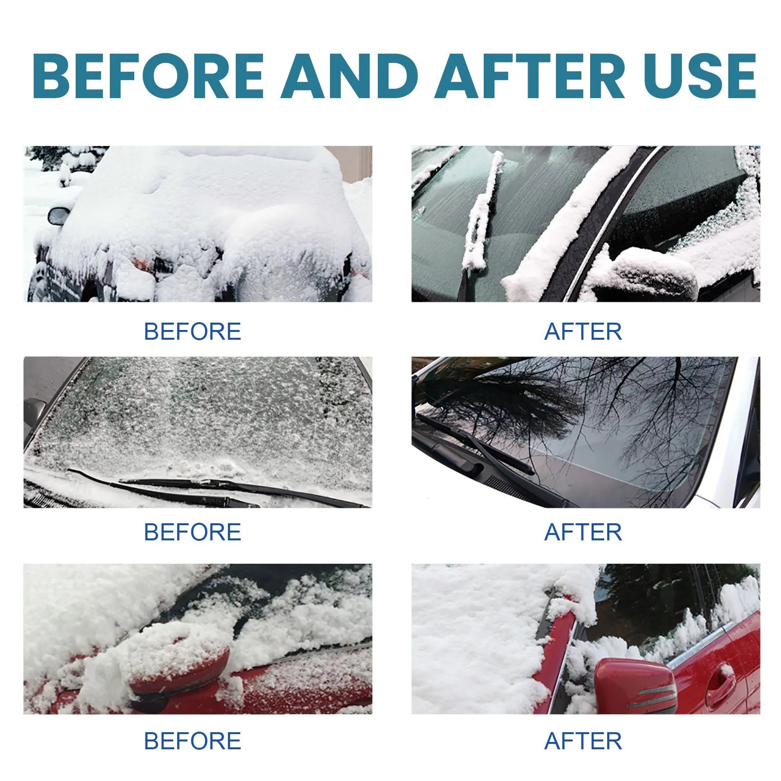 150ml bottle of car windshield defrost and anti-icing spray for winter glass maintenance.