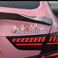 3D resin cherry blossom bumper sticker 8.2cm peach blossom pattern traceless glue