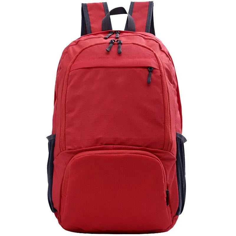 26 inch foldable waterproof Oxford cloth backpack in brick red colour