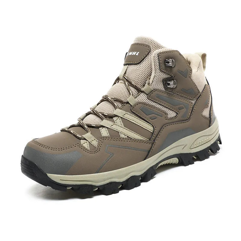 Hiking sneakers with flannel upper and rubber outsole in multiple colour options