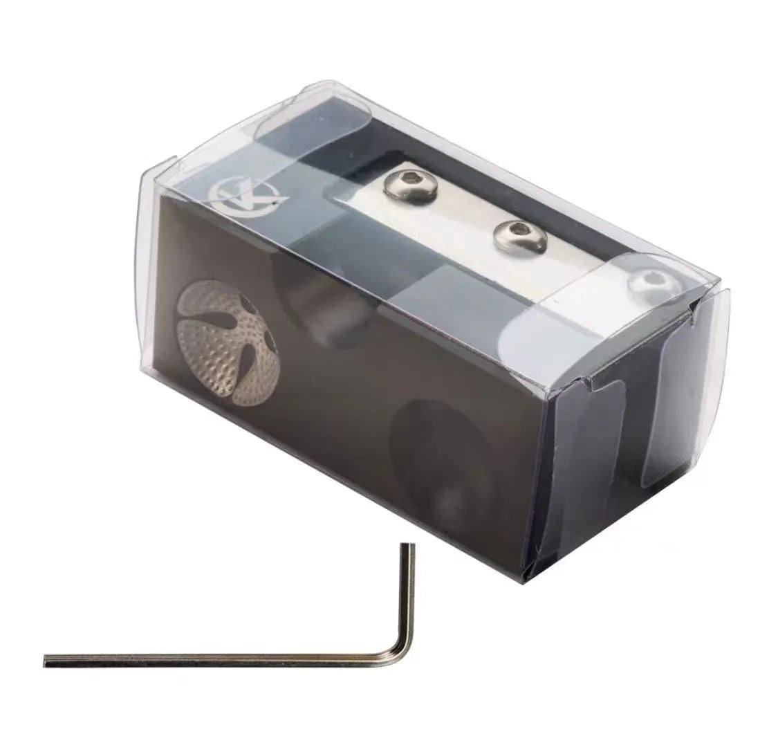 Black all-metal billiard rod head repair device for cue tip maintenance