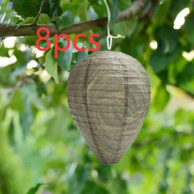 Expanded beehive-style paper lantern with honeycomb texture, shown in its advertised colour.