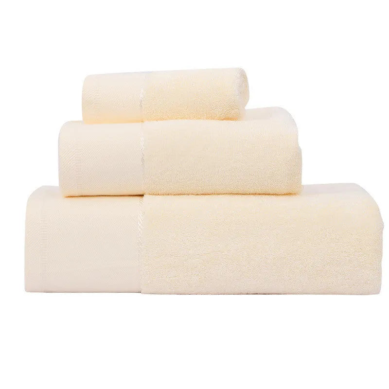 Cotton bath towel 70x140cm 600g in blue with combed yarn gear-break finish