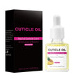 15ml bottle of clear moisturising nail and cuticle oil with dropper.