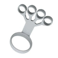 Silicone finger puller hand grip trainer in black with finger slots, 24g weight