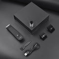 Black LILIPRO ZP-5110 waterproof rechargeable body hair shaver with ceramic blade and limit comb.