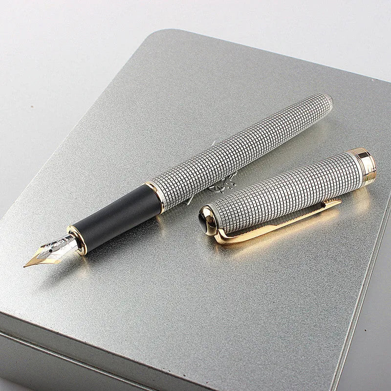 Stainless steel ball pen with 0.5mm tip in multiple colour options