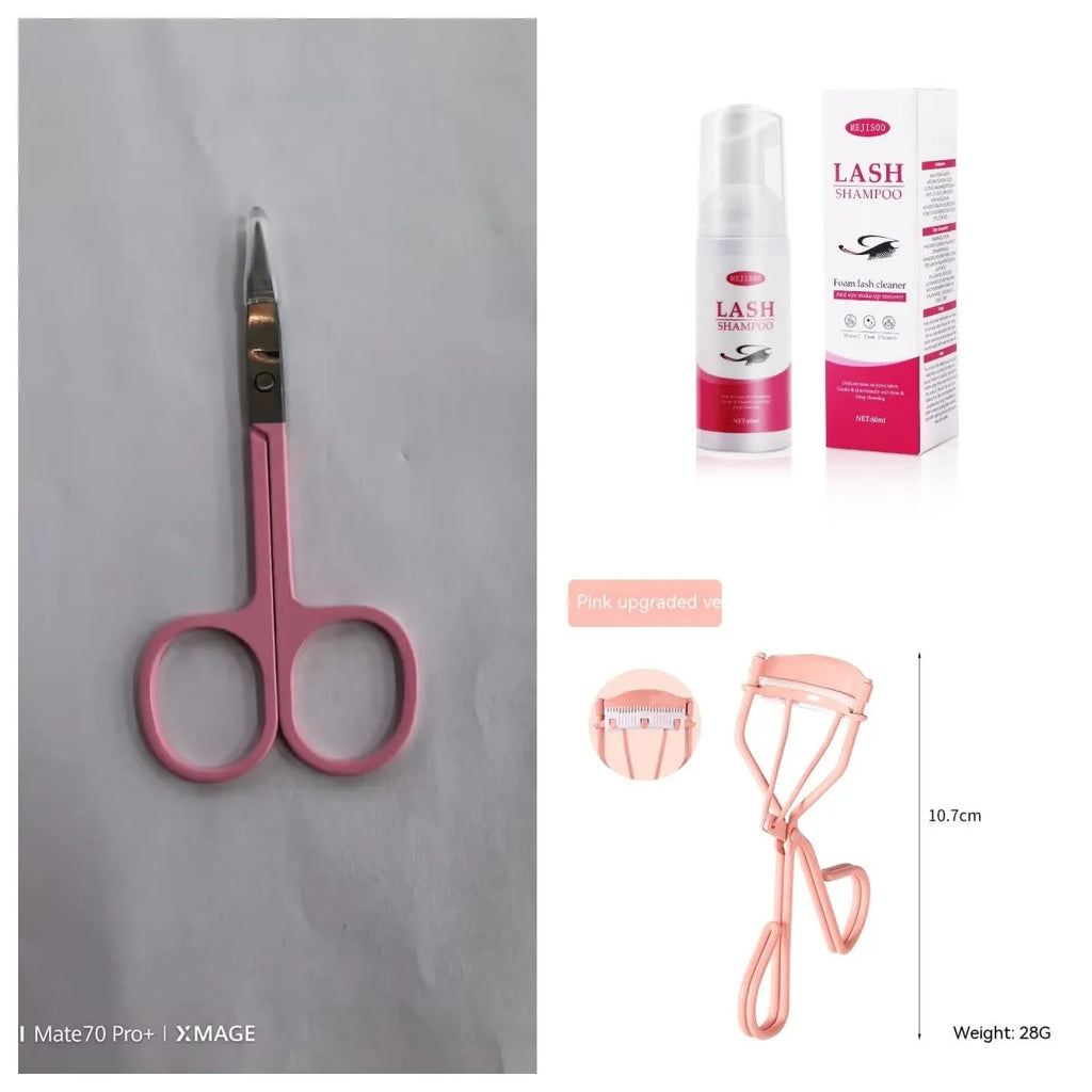 Lash shampoo mousse 60ml eyelash cleaning solution with brush applicator in 3.7cm tube