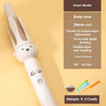 Beige automatic hair curler with anion negative ion technology and hair stick accessory