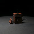 Recyclable log wooden man automobile vent clip aromatherapy diffuser DTFK model no liquid