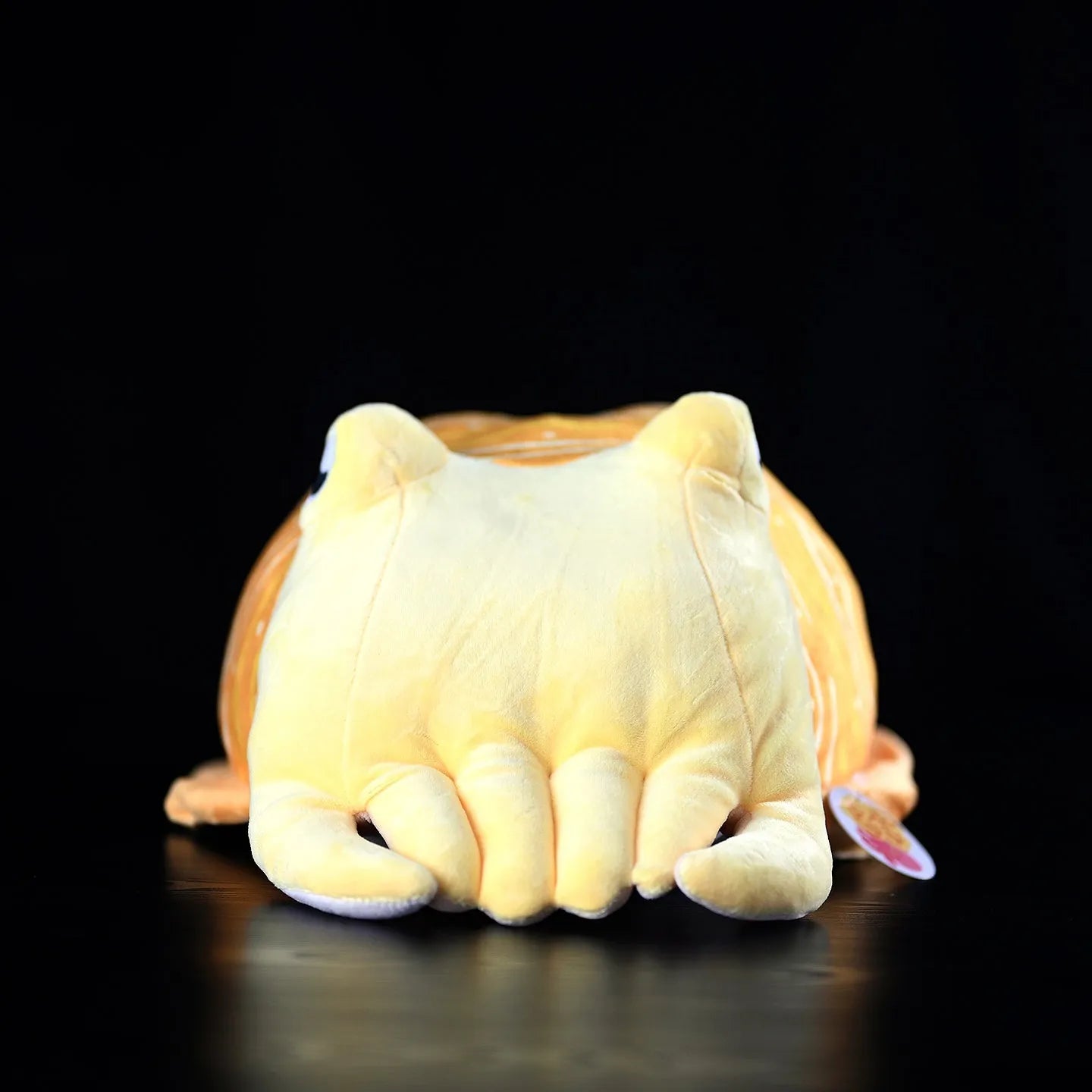 Cute cuttlefish plush doll with flannel surface, 42cm tentacles to tail, belly width 26cm