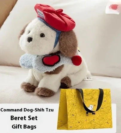 Password Dog electric plush simulation pet doll in Shih Tzu style with soft plush body
