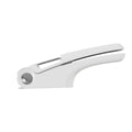Manual garlic press kitchen gadget with ABS and stainless steel construction in white green orange colours