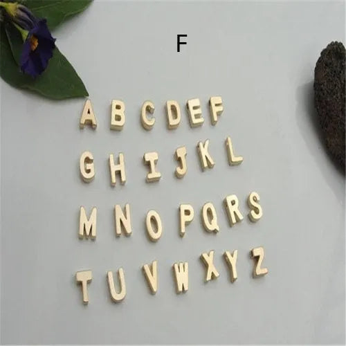 Peach heart shaped letter necklace pendant in gold or silver alloy measuring 20-24mm
