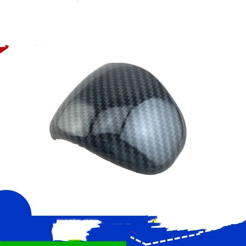 Black carbon fibre pattern gear shift cover for car dashboard and centre console