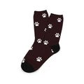 Customised mid-calf socks with a cartoon graphic print in various colours including blue, red, and white.