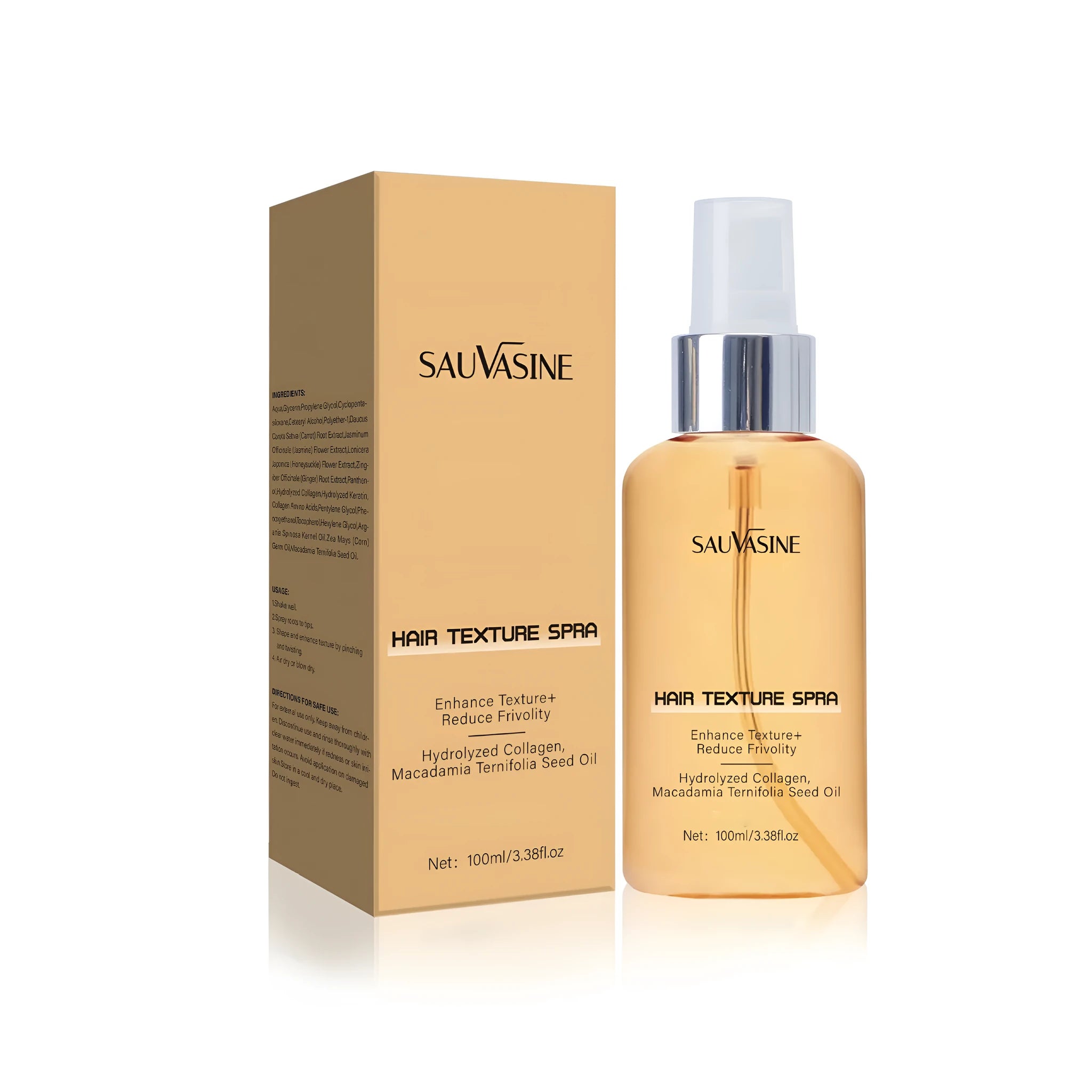 100ml SWX-248 scalp care spray bottle with spray pump for frizz reduction and moisturising.