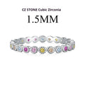 S925 sterling silver geometric ring with round zircon accents, adjustable opening, women's jewellery