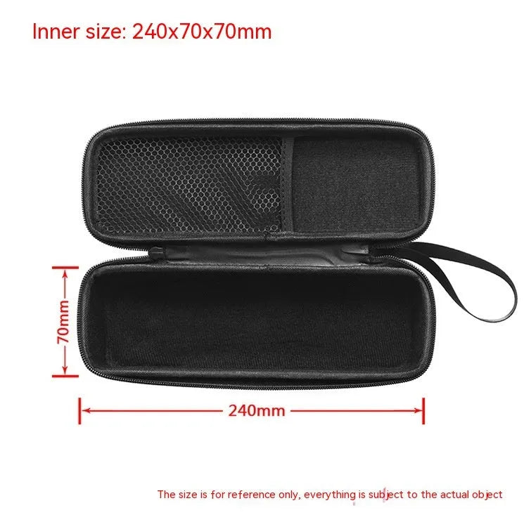 Black high grade nylon protective bag for Huawei Sound Joy with hand rope and mesh pocket