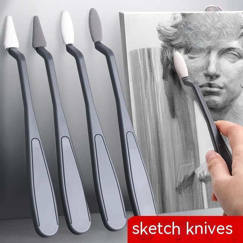 R20212 sketch rubbing knife pen eraser plastic art blending tool