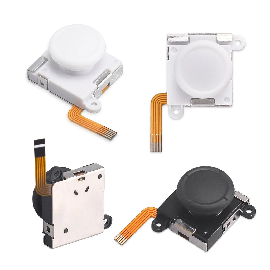 Black Hall effect magnetic joystick component for PS5, PS4, Xbox, and Switch Pro controller repair