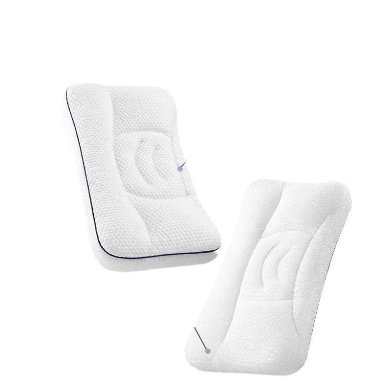 Children's cold warm double-sided antibacterial partition neck pillow with silk floss filling