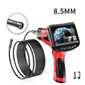 8.5mm dual-lens endoscope HD camera with snake pipeline and hard wire length options.