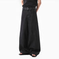 Women's black gold high-waist straight leg jeans with zip fly and cotton denim fabric