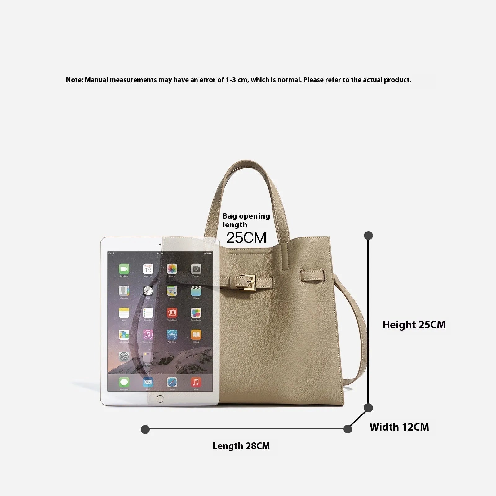 Genuine leather crossbody commuter bag in Toffee Gold with double shoulder straps and square vertical shape