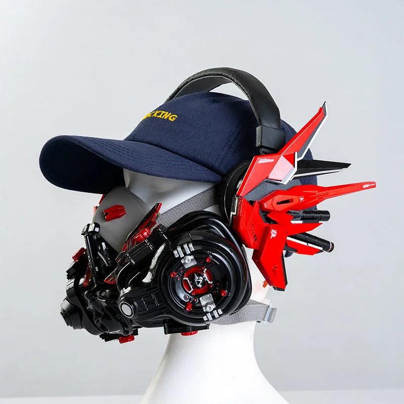 Men's Tech Mecha wireless Bluetooth headphones in plastic with fashion simplicity design