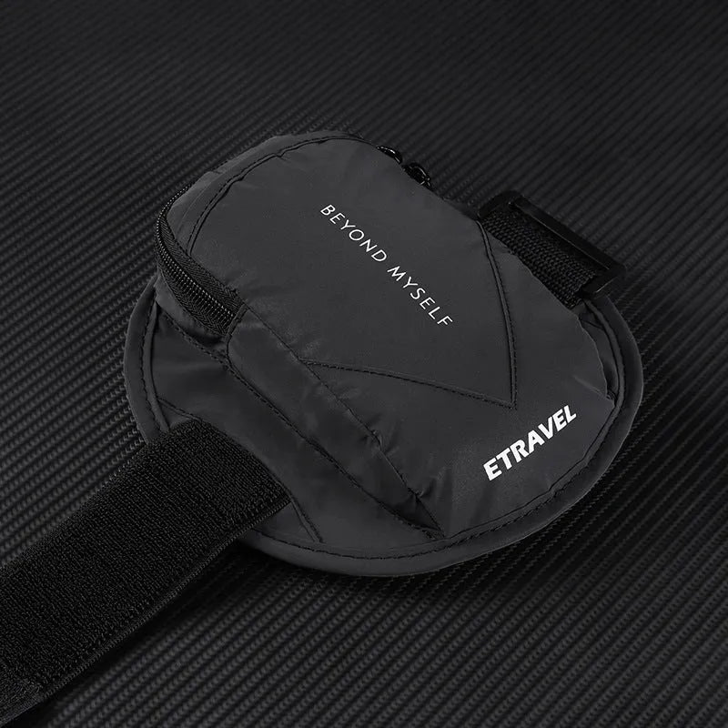 Reflective running arm bag with 7-inch capacity in three colour options