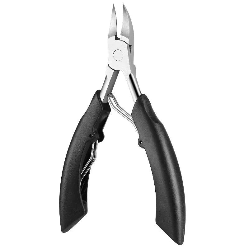 Bevel groove nail clippers in choice of five colours: black, red, blue, pink, white.