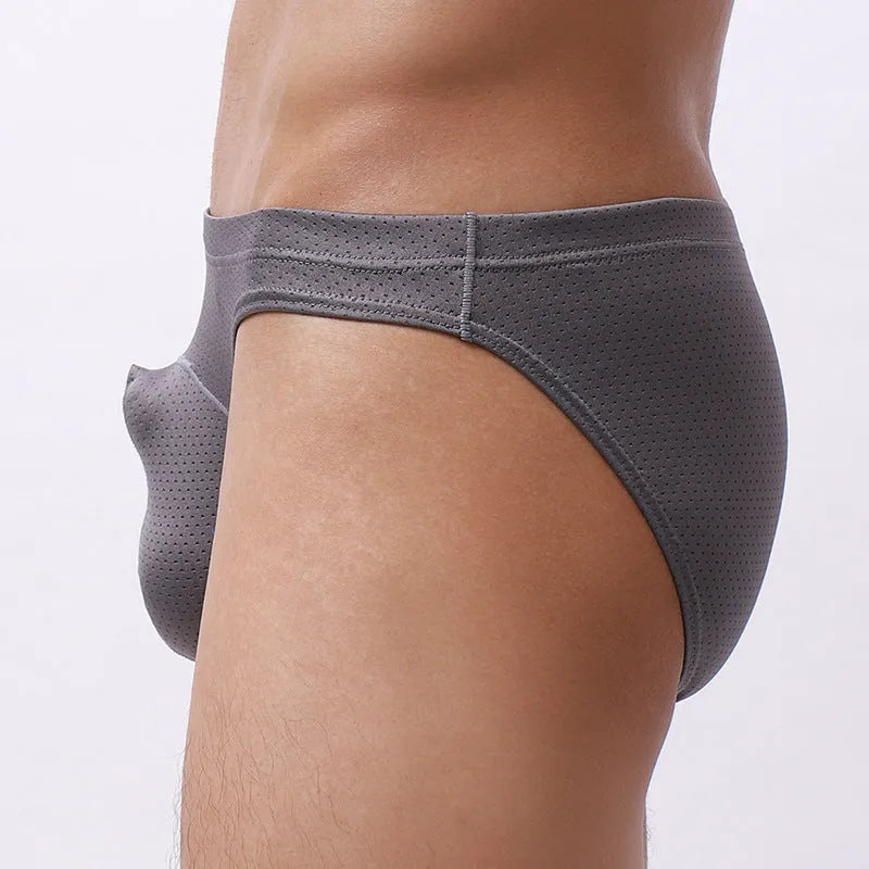 Men's transparent loose nylon underwear in five colour options