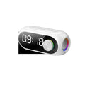 Portable mini clock radio in S8 Black colour with USB charging cable