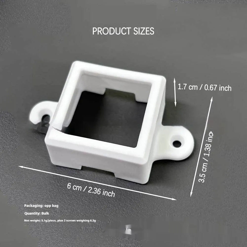 White plastic LED light protective lampshade for fixed bracket installation