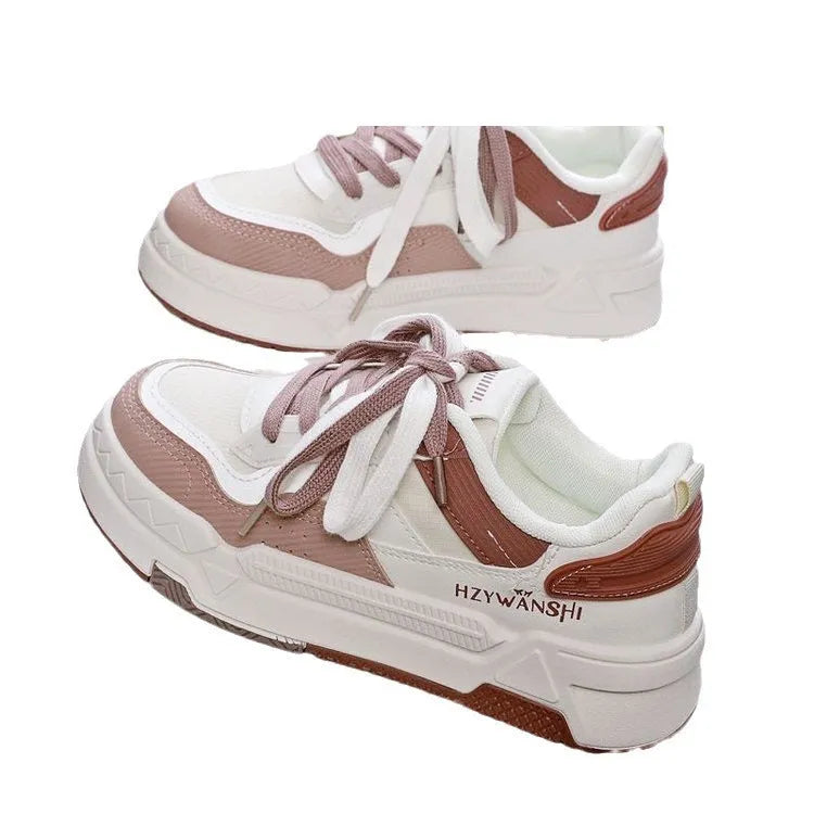 Children's beige height increasing board shoes with cross shoulder straps and thick rubber soles