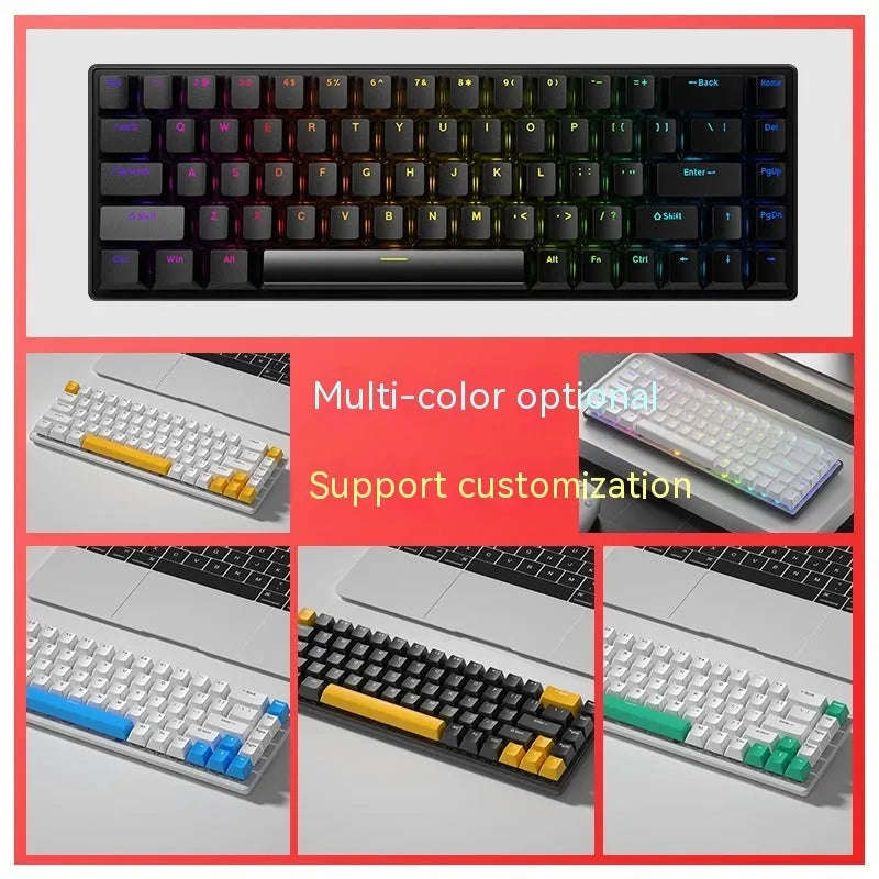 RGB light-emitting wired portable keypad, ABS body, 312 x 104 x 35mm, 1.5m cable, black and white colour options
